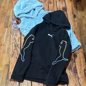 2 Pack Puma Hoodies - Light Blue and Black